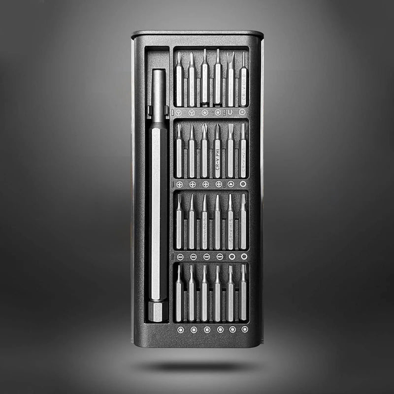 Kit de Chaves de Precisão Magnéticas 24 em 1 – Profissional, Compacto e Ideal para Reparos Detalhados
