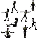 Kit de Elásticos de Resistência Completo – 11 Peças | Treino Funcional, Musculação e Cross Training