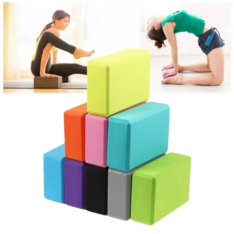 Bloco de Yoga em EVA Antiderrapante – Leve, Resistente e Ideal para Alongamento e Pilates