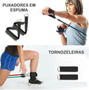 Kit de Elásticos de Resistência Completo – 11 Peças | Treino Funcional, Musculação e Cross Training