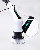 Escova Elétrica de Limpeza 9 em 1 Recarregável – Sem Fio, 360° Giratória, Multiuso