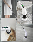 Escova Elétrica de Limpeza 9 em 1 Recarregável – Sem Fio, 360° Giratória, Multiuso