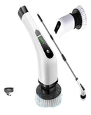 Escova Elétrica de Limpeza 9 em 1 Recarregável – Sem Fio, 360° Giratória, Multiuso