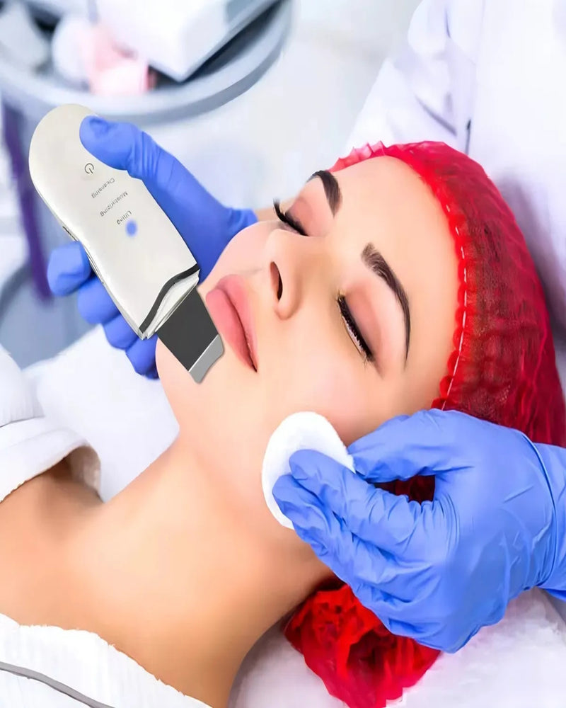 Espátula Ultrassônica de Limpeza Facial – Peeling, Removedor de Cravos e Massageador Facial