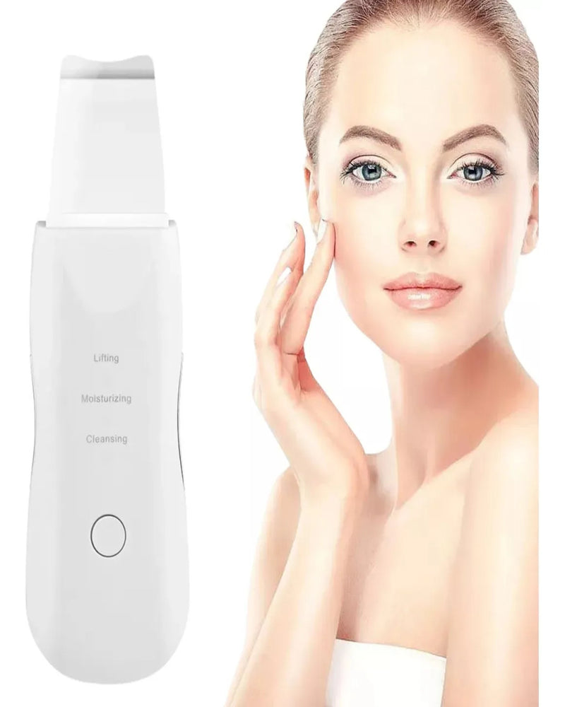 Espátula Ultrassônica de Limpeza Facial – Peeling, Removedor de Cravos e Massageador Facial