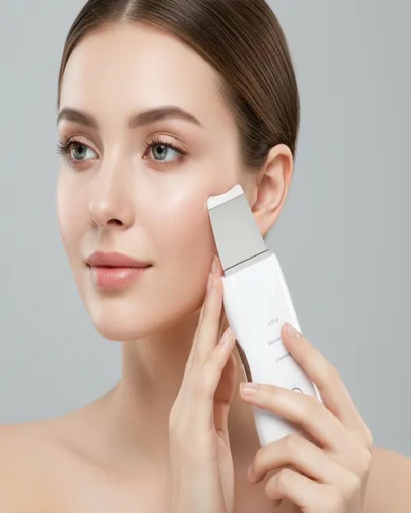 Espátula Ultrassônica de Limpeza Facial – Peeling, Removedor de Cravos e Massageador Facial