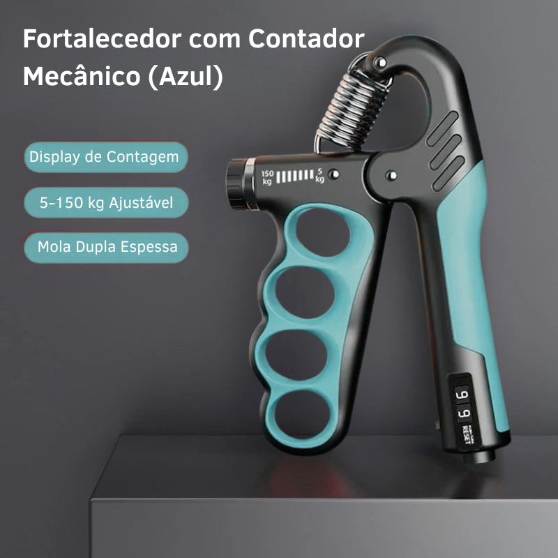 Fortalecedor de Mãos com Contador Inteligente – Força, Resistência e Desempenho em um Só Equipamento!