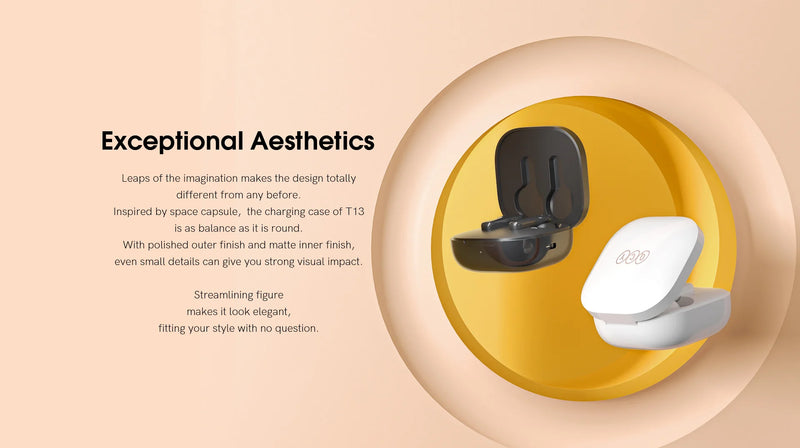 Fone de Ouvido Bluetooth QCY T13 – TWS Sem Fio com ENC, 4 Microfones e APP Personalizável