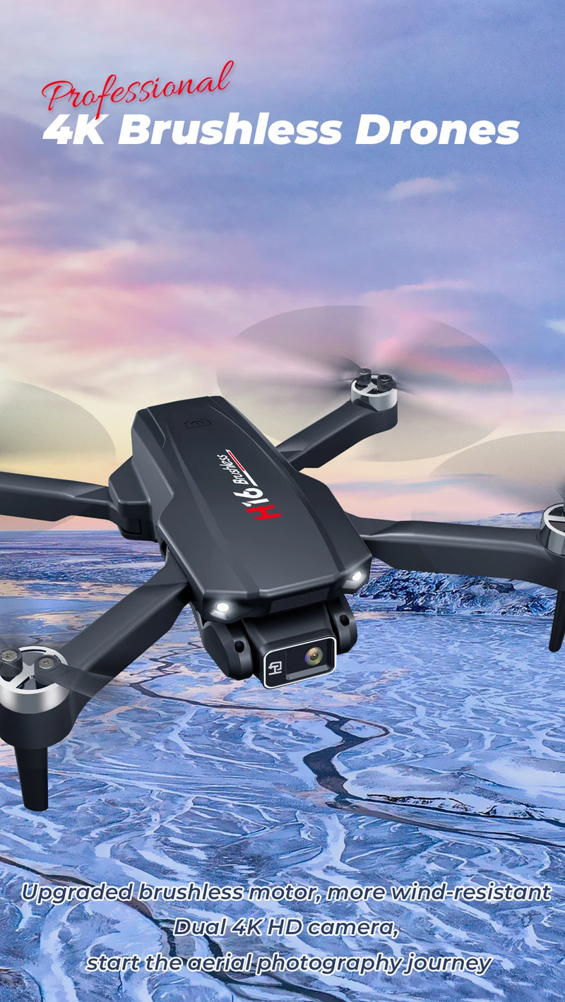 Novo Drone H16 GPS Profissional duas câmeras e com foto aérea