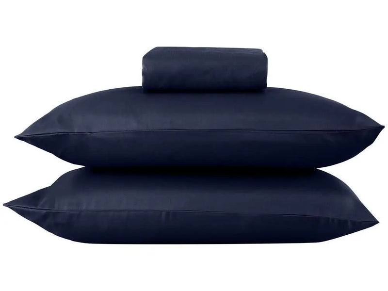 Jogo de Cama Casal 3 Peças Azul Marinho – Conforto, Elegância e Qualidade