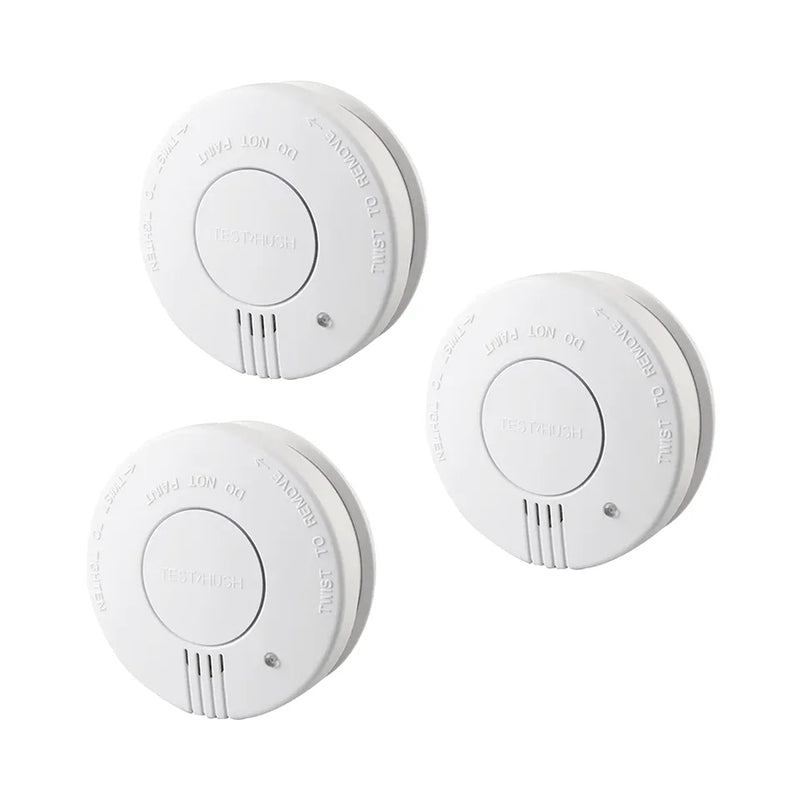 Alarme de fumaça incêndio fotoelétrico sensor de fumaça bip de bateria fraca para quarto, cozinha ou escritório