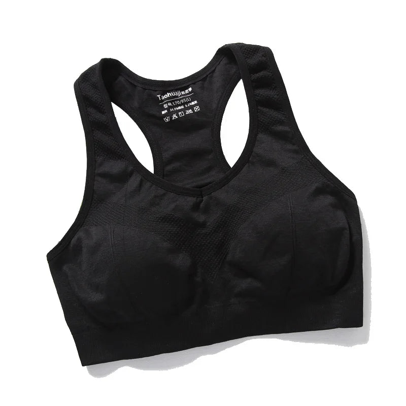 Sutiã esportivo feminino com efeito push up ideal para atividades físicas.