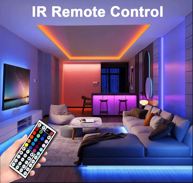 Luzes de tira LED RGB entre 5 e 30 metros luz de lada com controle