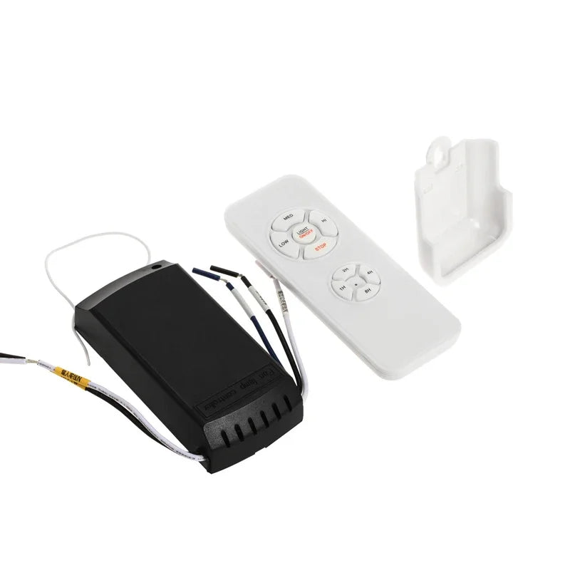 Ventilador de teto universal com lâmpada e kit de controle remoto inteligente