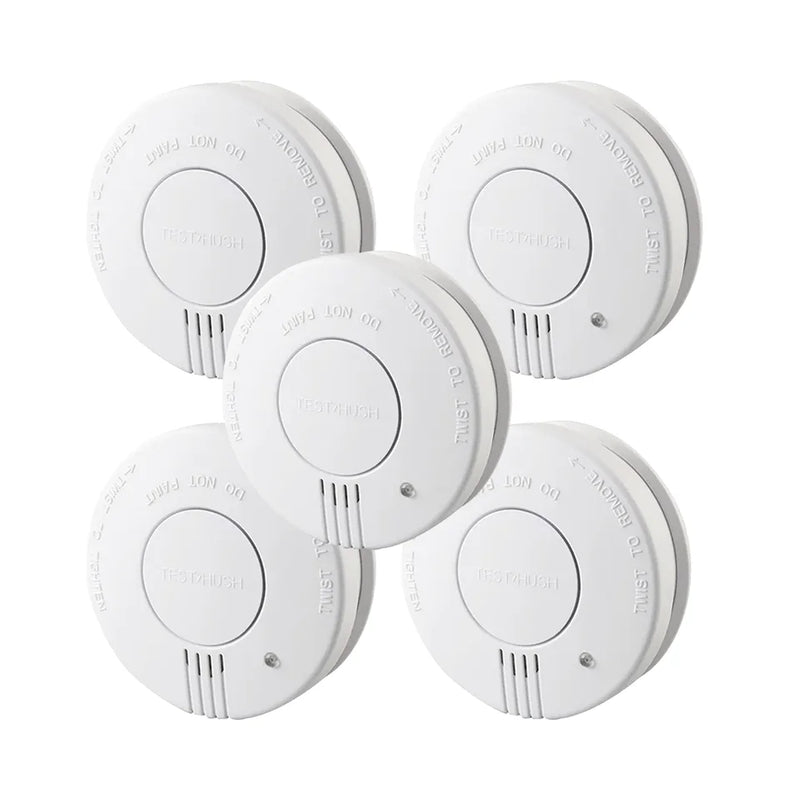 Alarme de fumaça incêndio fotoelétrico sensor de fumaça bip de bateria fraca para quarto, cozinha ou escritório