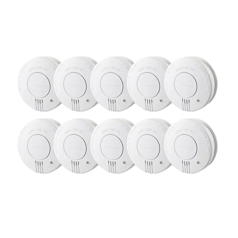 Alarme de fumaça incêndio fotoelétrico sensor de fumaça bip de bateria fraca para quarto, cozinha ou escritório