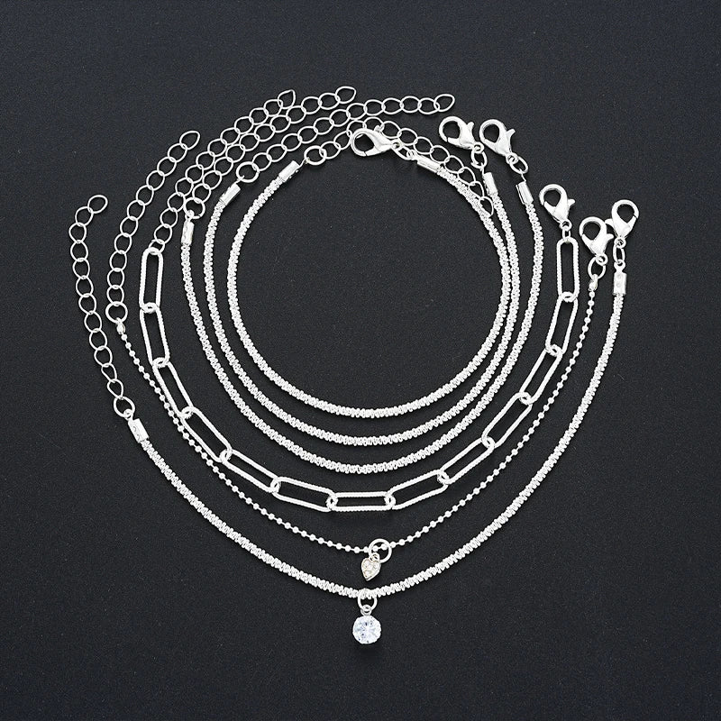 Pulseira Corrente Torcida Dourada – Kit com 11 Unidades Ajustáveis e Elegantes