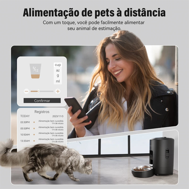 Alimentador Automático Inteligente com APP – Alimentação Precisa e Controle pelo Celular