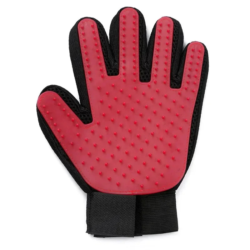 Luva de Silicone para escovar gatos. Dar banho em cachorro. Limpeza. Depilação.