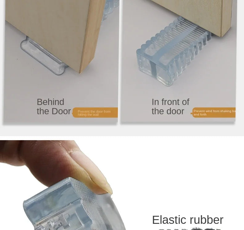 Bloqueio de parada de porta de silicone de segurança