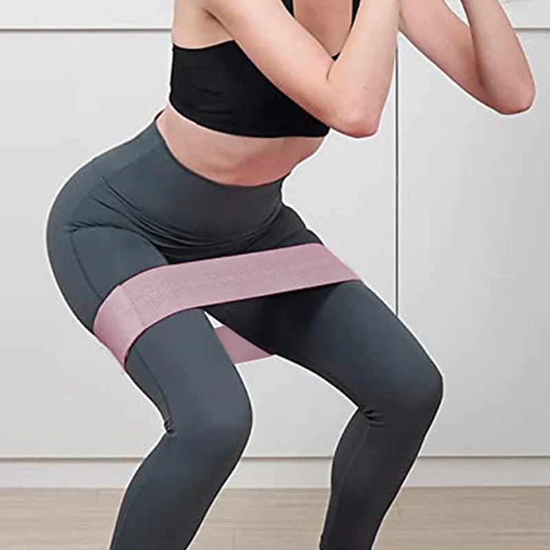 Cinto elástico portátil antiderrapante fitness, projetado para expansão do quadril, treinamento de força e exercícios funcionais cruzados.