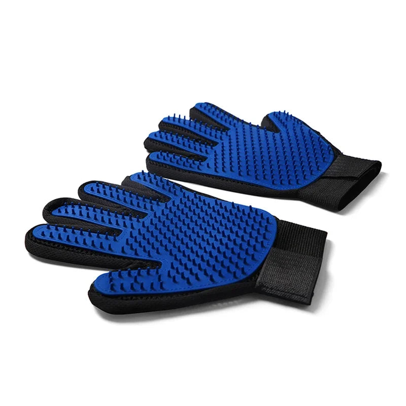 Luva de Silicone para escovar gatos. Dar banho em cachorro. Limpeza. Depilação.
