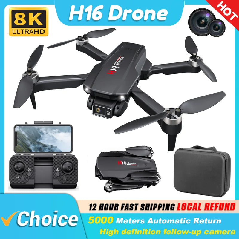 Novo Drone H16 GPS Profissional duas câmeras e com foto aérea