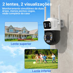 Câmera de Segurança P2 PTZ IP WiFi Externa com Rastreamento Automático