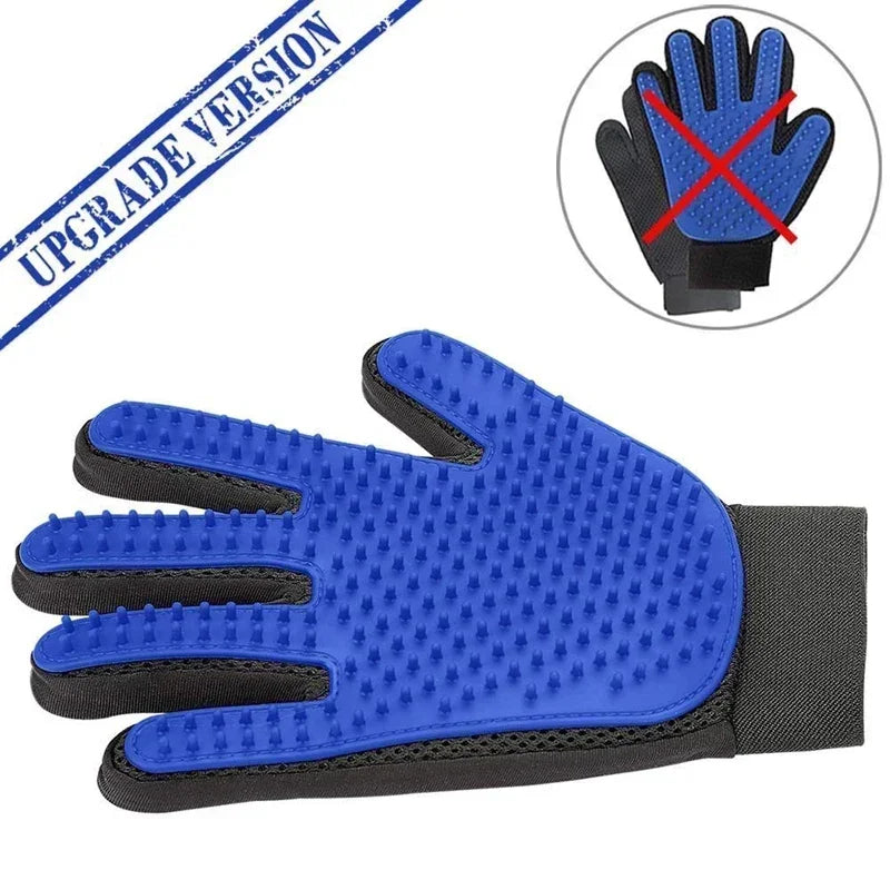 Luva de Silicone para escovar gatos. Dar banho em cachorro. Limpeza. Depilação.
