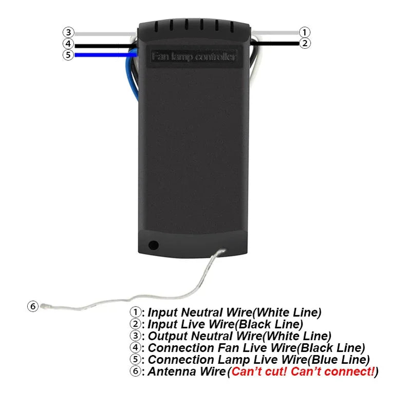 Ventilador de teto universal com lâmpada e kit de controle remoto inteligente