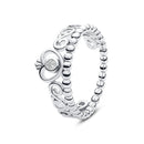 Anel Feminino Prata Esterlina 925 – Elegância, Romance e Sofisticação