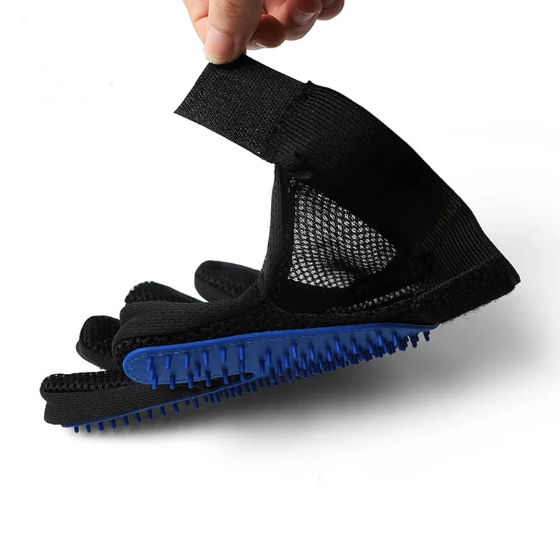 Luva de Silicone para escovar gatos. Dar banho em cachorro. Limpeza. Depilação.