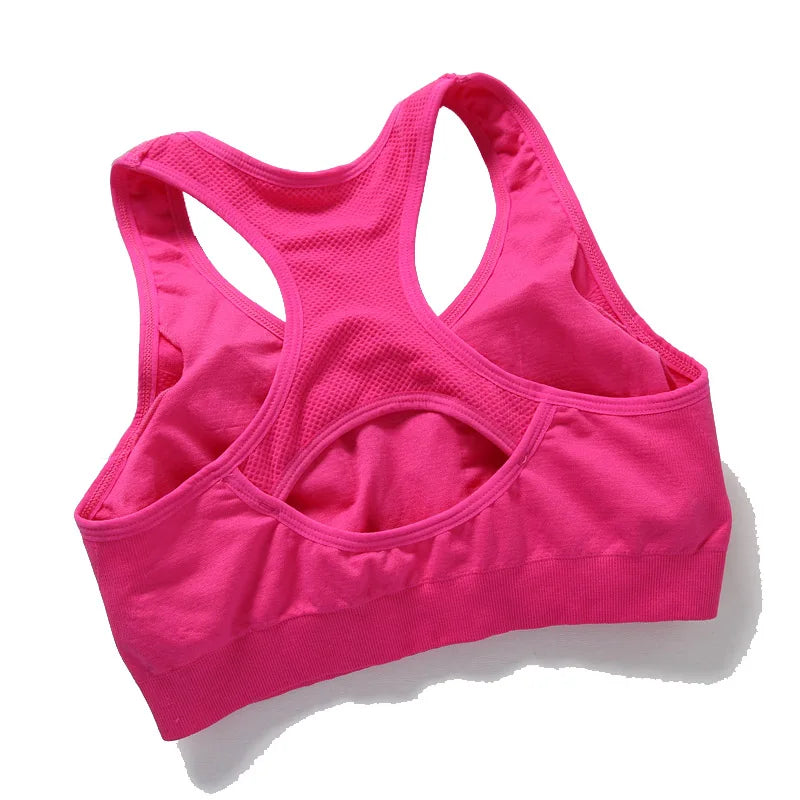 Sutiã esportivo feminino com efeito push up ideal para atividades físicas.