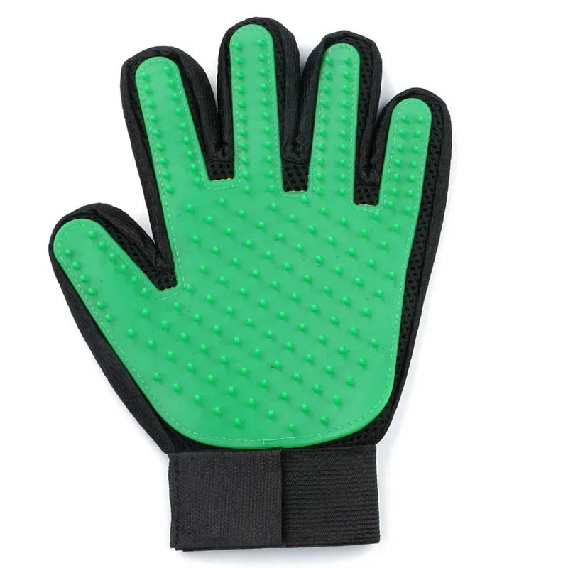Luva de Silicone para escovar gatos. Dar banho em cachorro. Limpeza. Depilação.