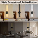 Luminária de Parede LED Recarregável 5V – Luz Sem Fio com Controle Remoto