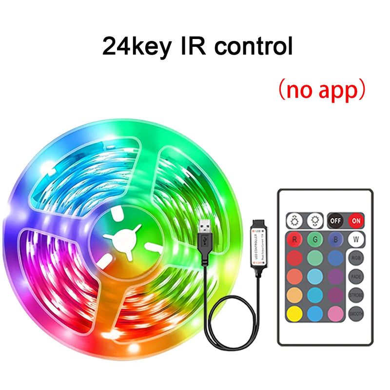 Luzes de tira LED RGB entre 5 e 30 metros luz de lada com controle