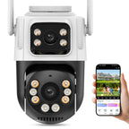 Câmera de Segurança P2 PTZ IP WiFi Externa com Rastreamento Automático