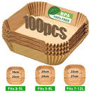 Papel Antiaderente Quadrado para Air Fryer – Praticidade, Limpeza e Cozimento Perfeito