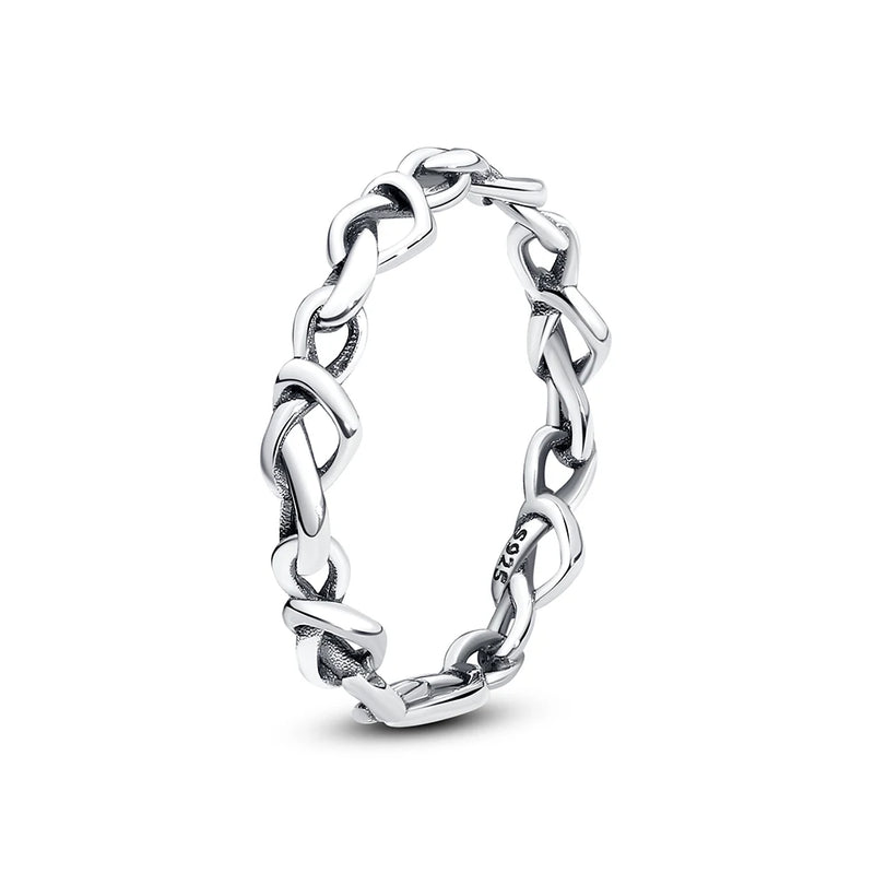 Anel Feminino Prata Esterlina 925 – Elegância, Romance e Sofisticação