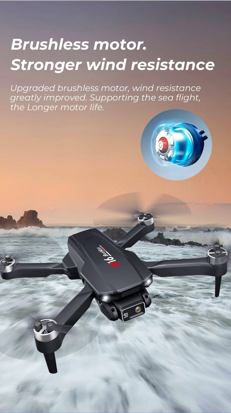 Novo Drone H16 GPS Profissional duas câmeras e com foto aérea