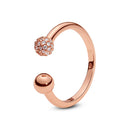 Anel Feminino Prata Esterlina 925 – Elegância, Romance e Sofisticação