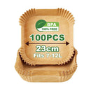 Papel Antiaderente Quadrado para Air Fryer – Praticidade, Limpeza e Cozimento Perfeito