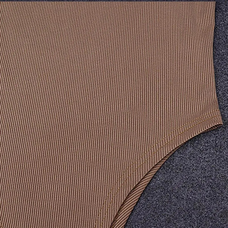 Bodysuit de malha sem mangas