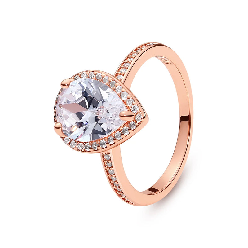 Anel Feminino Prata Esterlina 925 – Elegância, Romance e Sofisticação