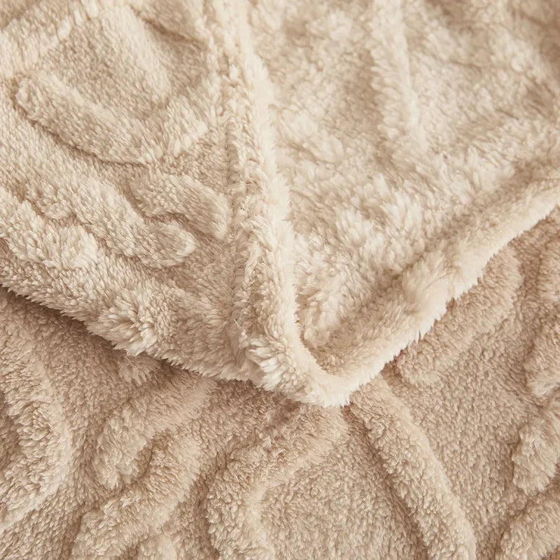 Cobertor de veludo confortável ideal para sofá ou quarto
