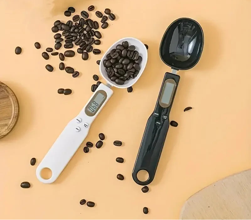 Colher Balança Digital de Cozinha 500g x 0.1g – Medição Precisa com Display LCD para Alimentos, Farinha, Leite e Café