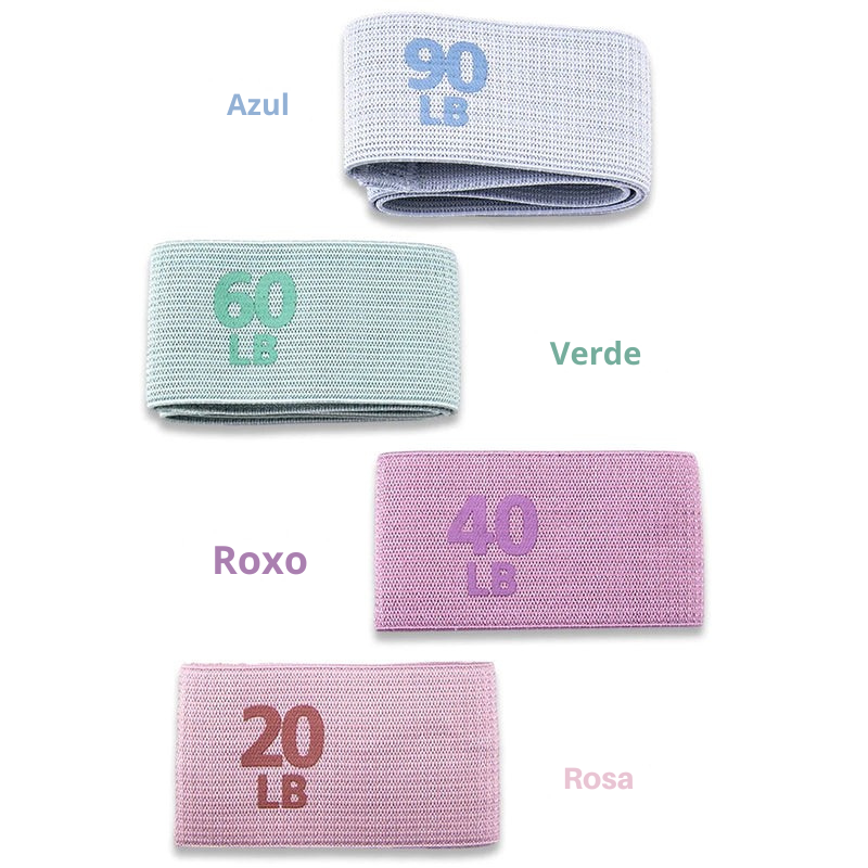 Cinto Elástico Fitness Antiderrapante – Treino de Força, Expansão do Quadril e Exercícios Funcionais