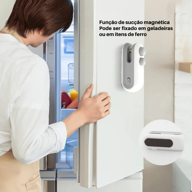 Selador de Embalagens Térmico – Conservação de Alimentos e Aferidor de Sacos Plásticos