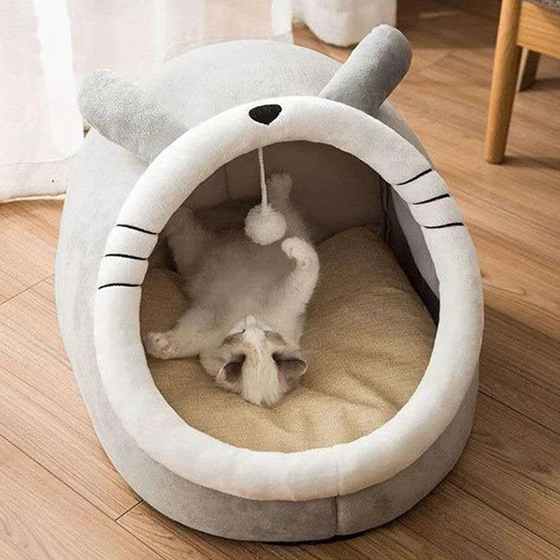 Cama para Gatos – Confortável, Lavável e Dobrável para Descanso Seguro do Pet