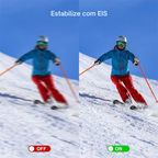 Câmera de Ação SJCAM C100 Plus 4K à Prova d’Água com Wi-Fi e EIS